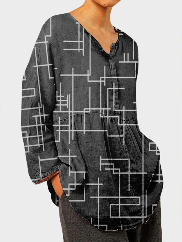 Solid Casual Long Sleeve Blouse