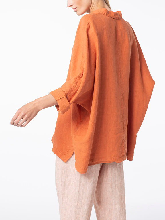 Cotton And Linen Loose Loose Shirt